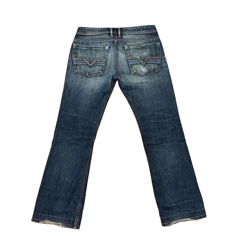 Diesel Zatiny Bootcut Jeans Blue Wash 008FC Mens Size 31x32